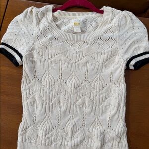 Anthropologie Maeve Cream Kids Knit Sweater